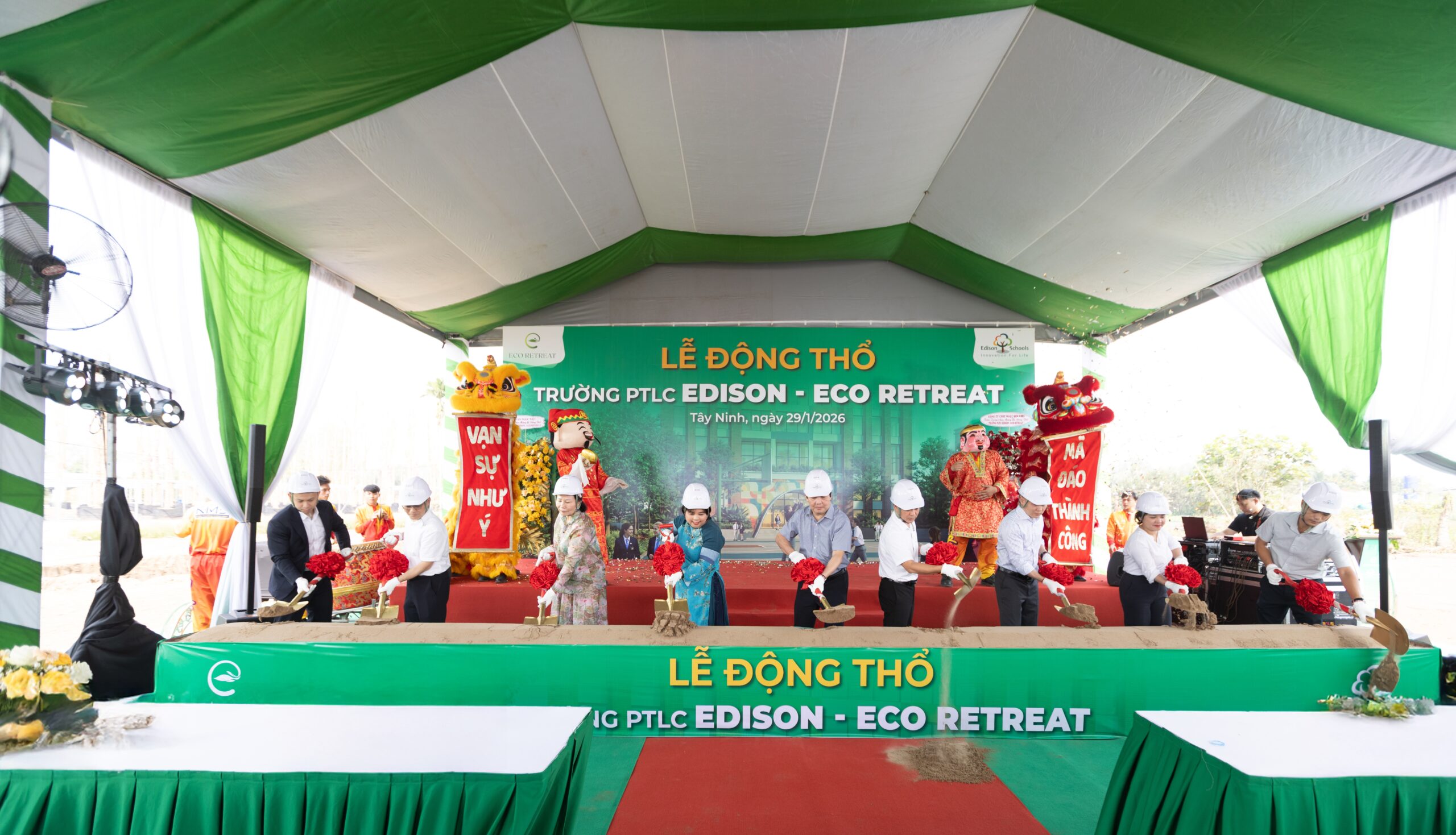 LỄ ĐỘNG THỔ TRƯỜNG PTLC EDISON TÂY NINH